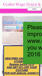 Mobile Screenshot of centerstagedca.net