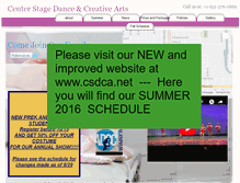 Tablet Screenshot of centerstagedca.net